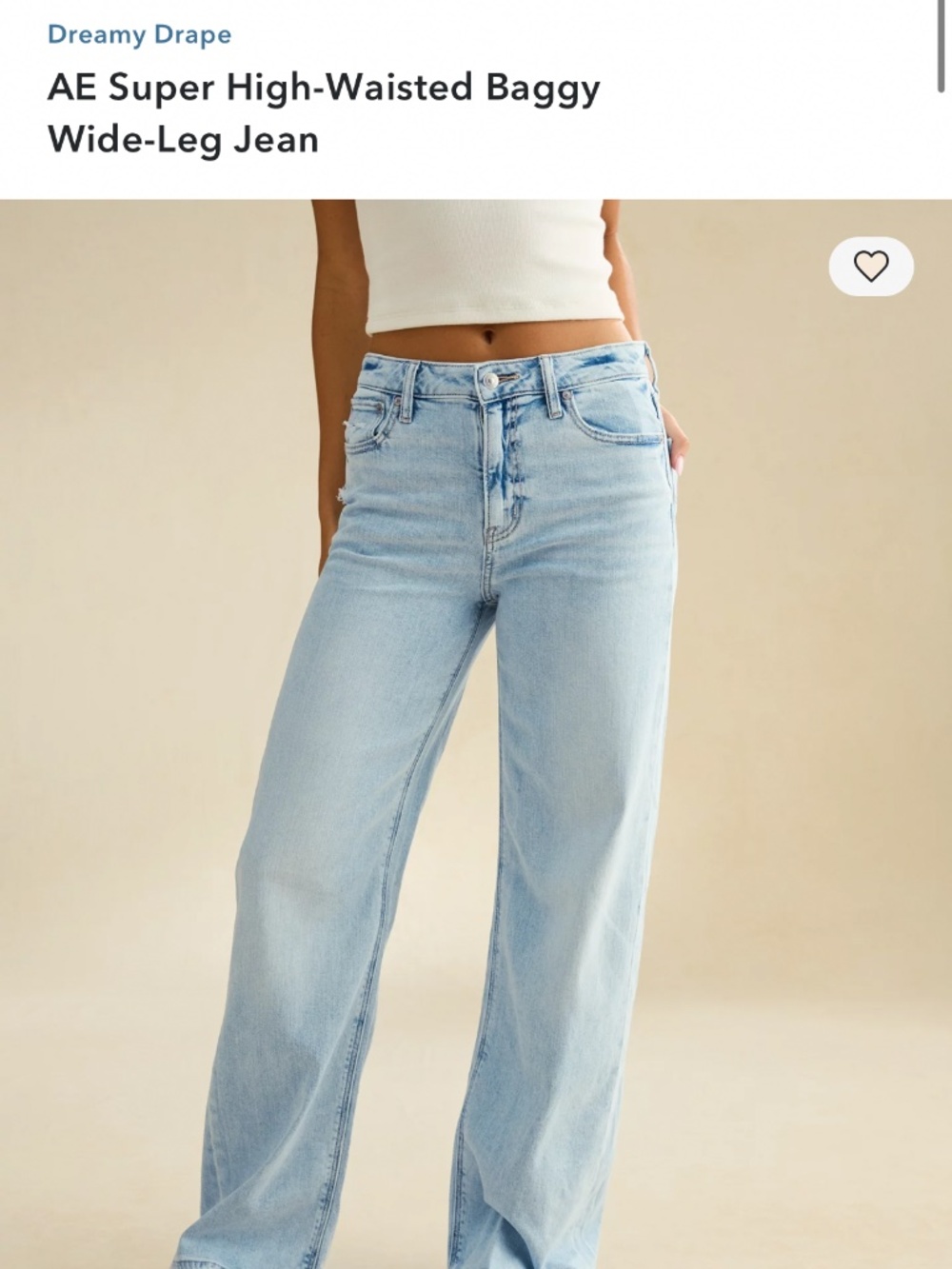 American Eagle Dreamy Drape jeans